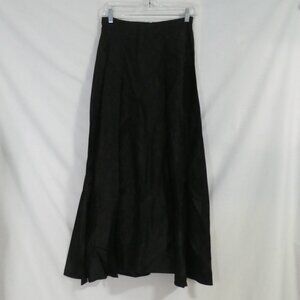 C.C. OUTLAW | small | Midnight Black Slip On Nylon Skirt | Zip-Up Back Closure